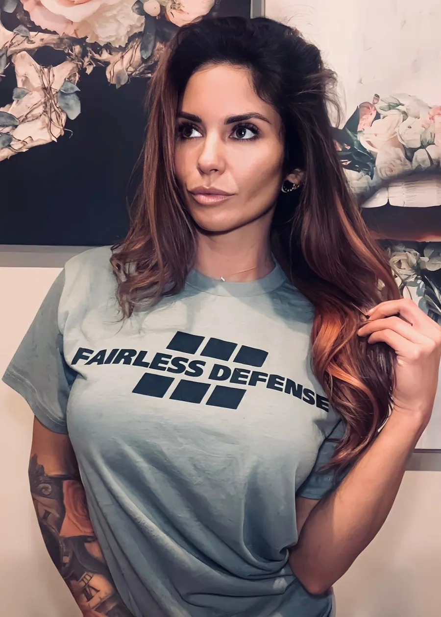 Fairless Defense grey logo tee