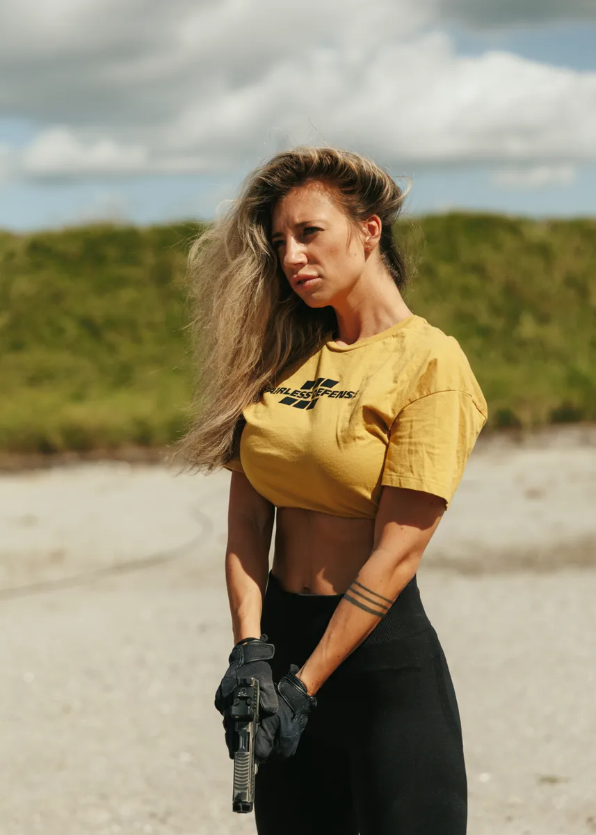 Fairless Defense Logo Crop Tee